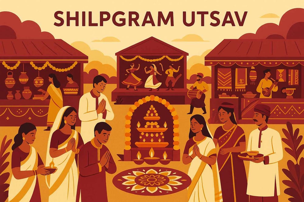 Shilpgram Utsav's Cultural Richness: Unique Customs and Local Pujas Explored