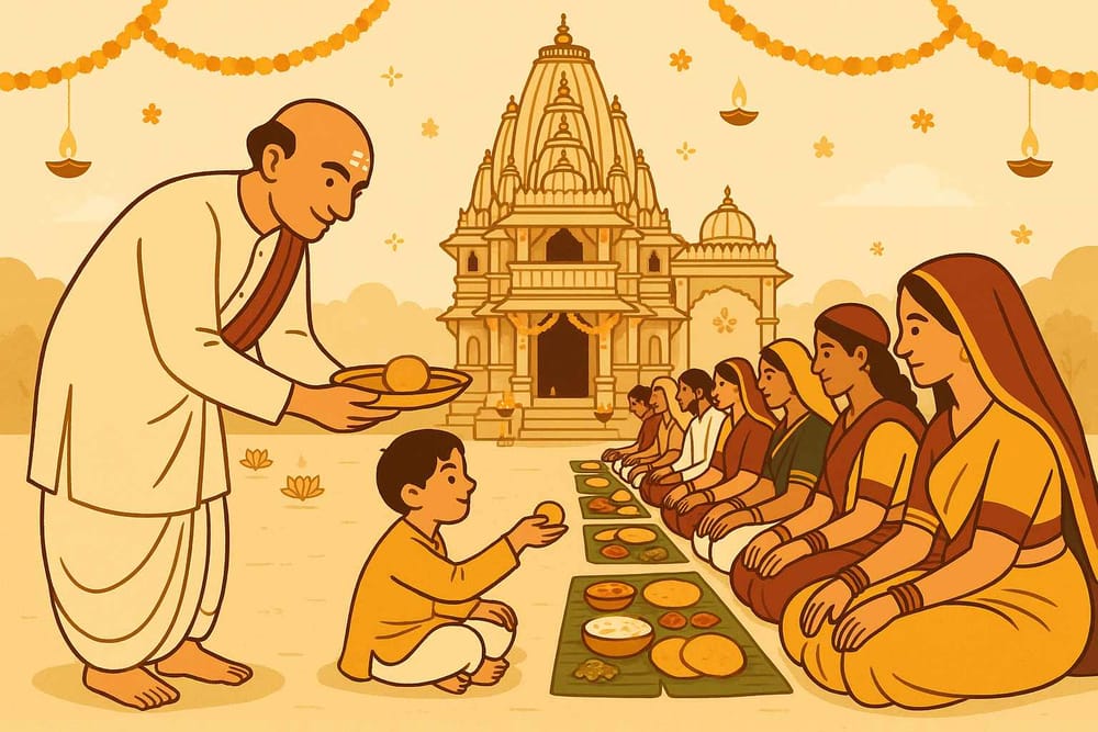 A Culinary Journey-Temple Prasad and Bhandara Delights of Udaipur-Explained