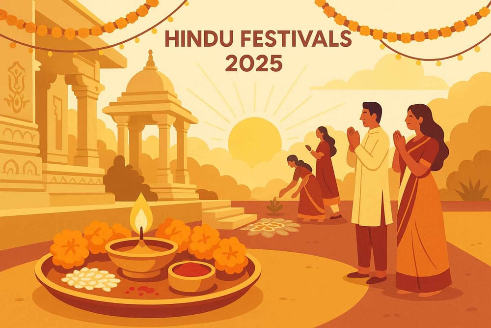 Celebrating Divine Energies: Your 2025 Poojn Guide to Key Hindu Festivals