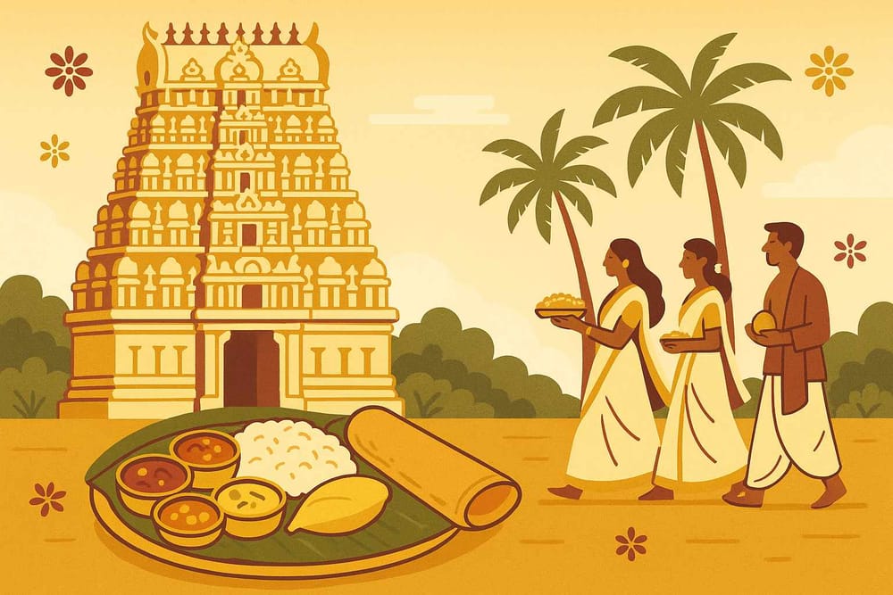 South India's Spiritual Glow: Temples-Traditions-Sacred Cuisines
