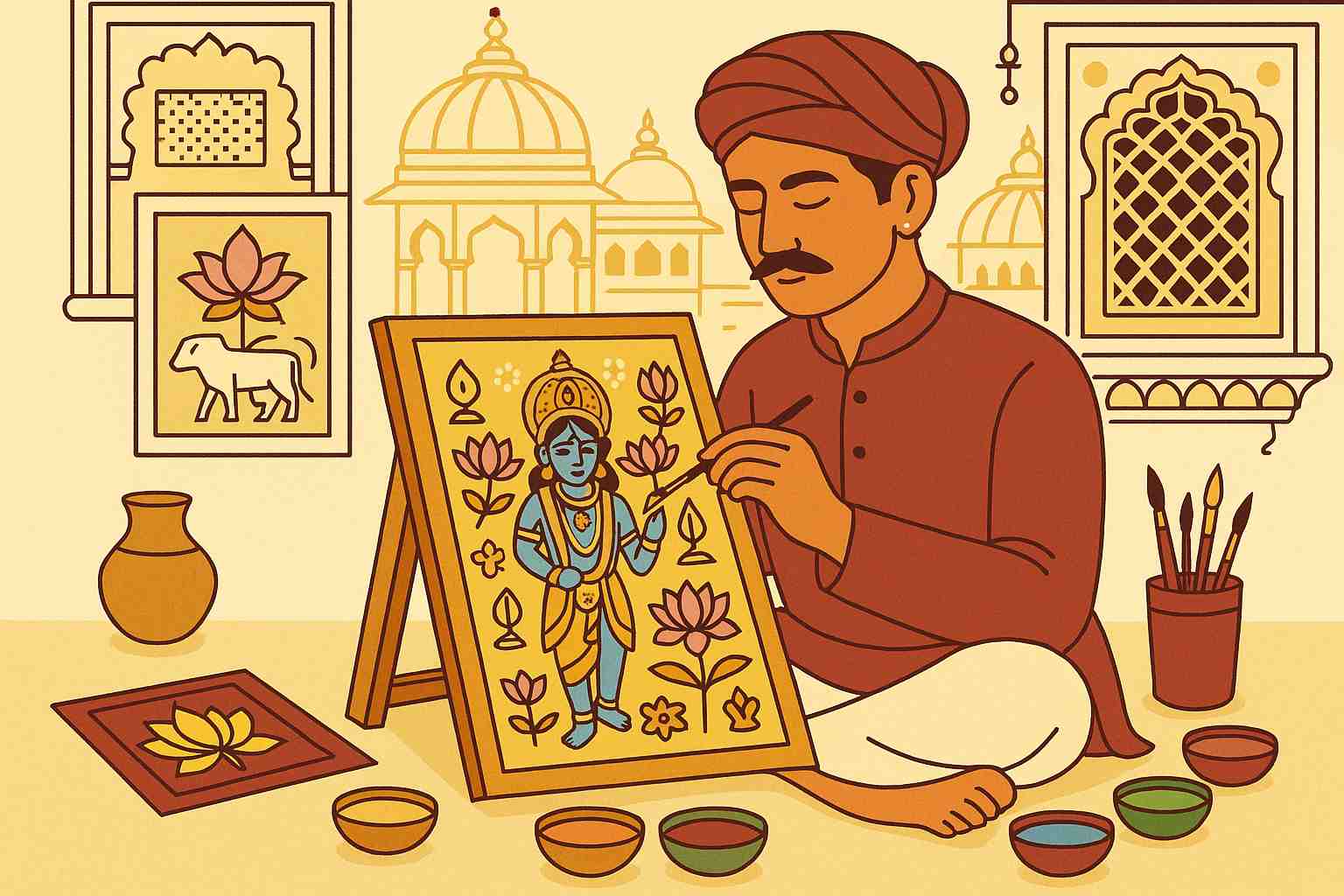 Spiritual Craftsmanship: Udaipur's Sacred Arts Thrive Through Artisans