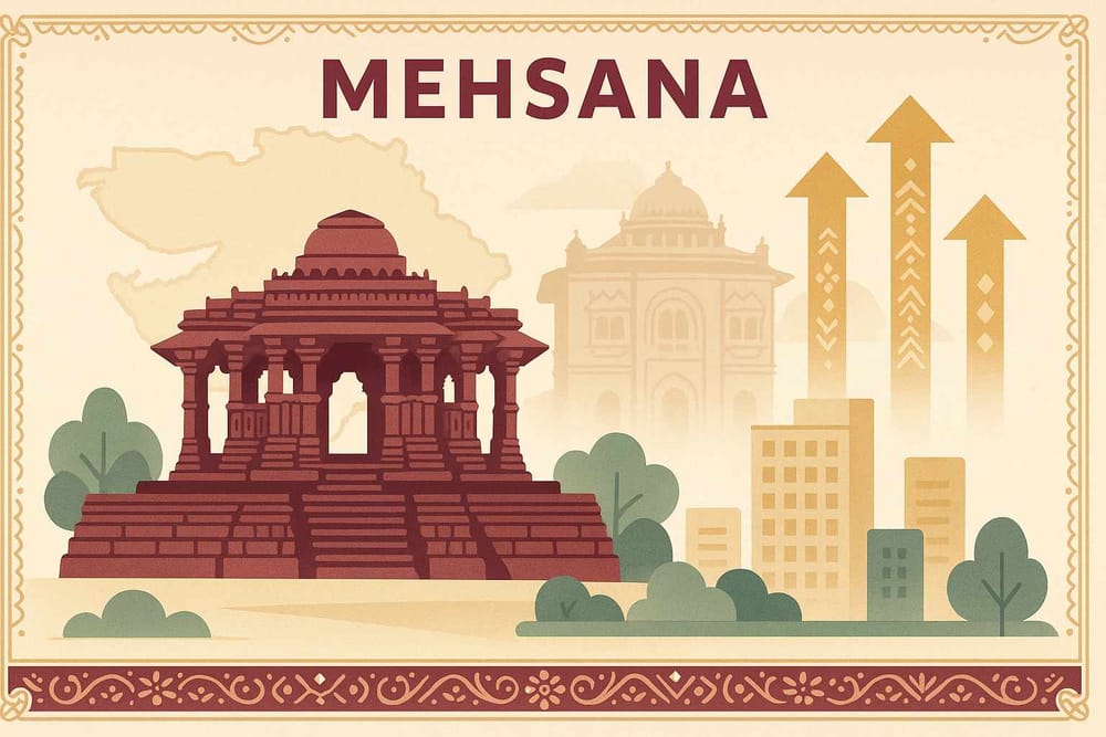 Mehsana District by the Numbers: Population Forecasts and History