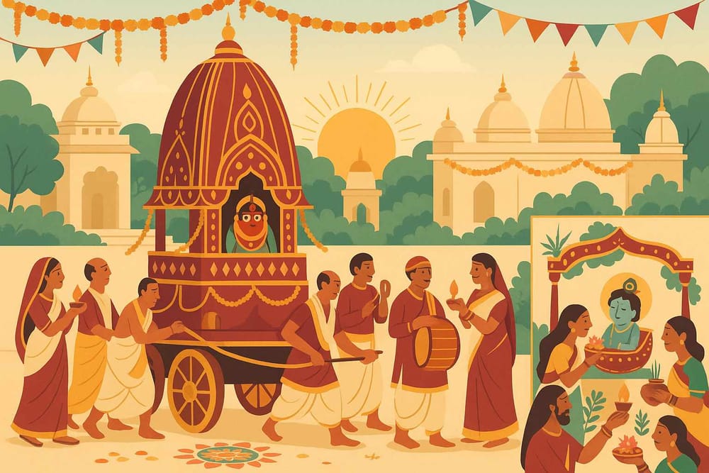Exploring Spiritual Traditions of Viratnagar: Rath Yatra and Janmashtami Guide