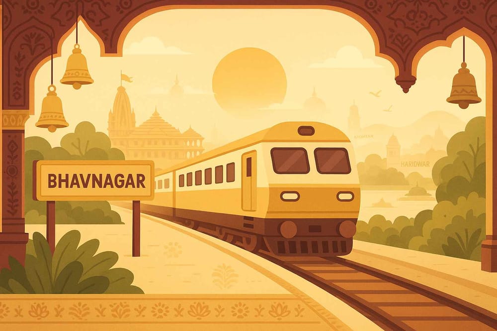 Spiritual Rail Journeys: Bhavnagar to Ayodhya-Haridwar Pathways