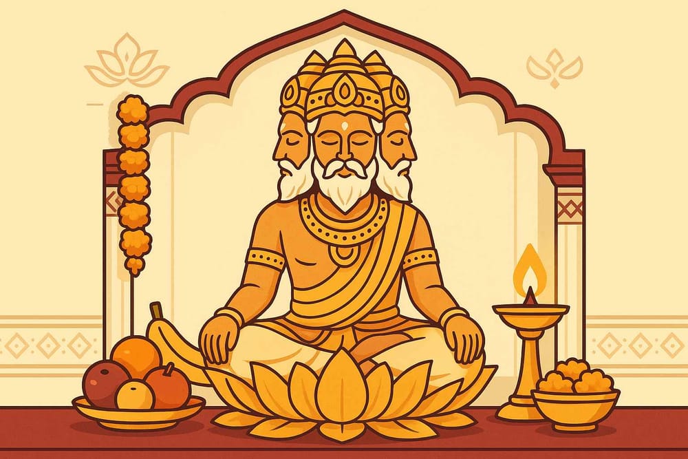 A Guide to Worship-Rituals and Offerings for Lord Brahma