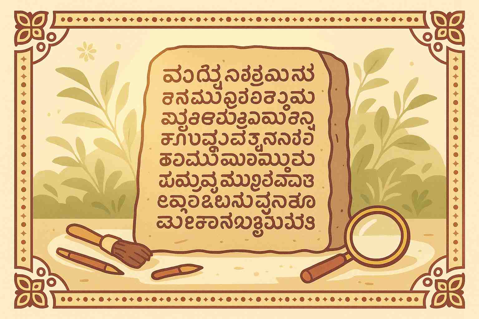 Halmidi Inscription- Solve the Mysteries of Ancient Kannada