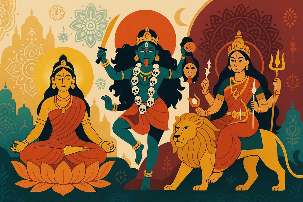 Divine Connections-Bhairavi Kali Durga Relation Explored
