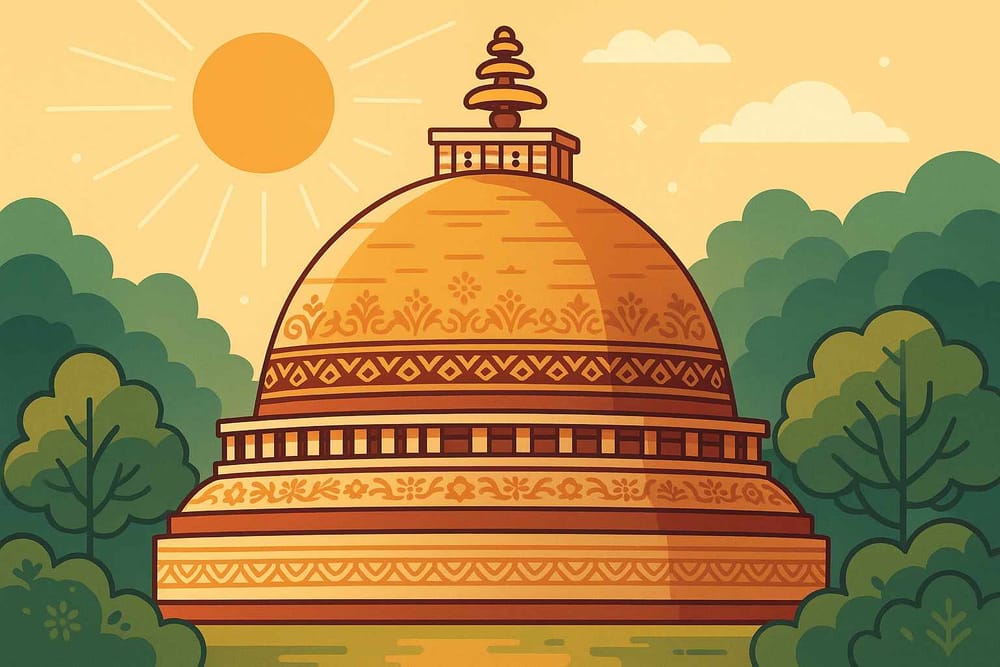 Dharmarajika Stupa - A Time Traveler's Exploration