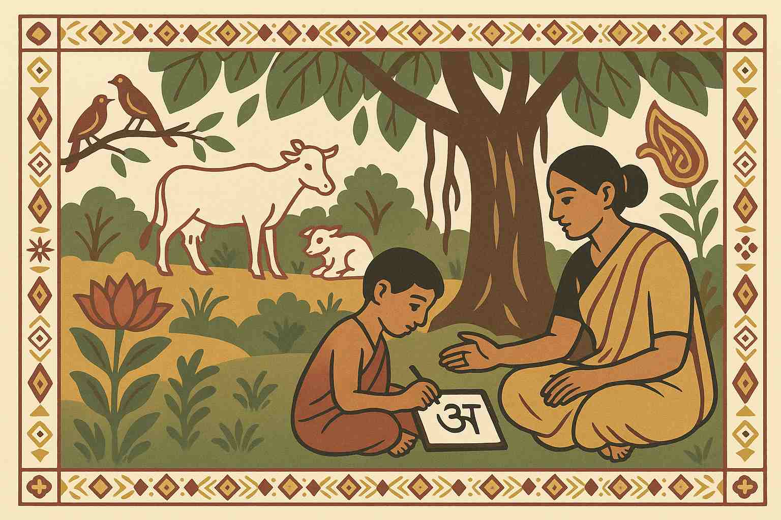 Bringing Characters to Life-Nandalal Bose Illustrates Sahaj Path