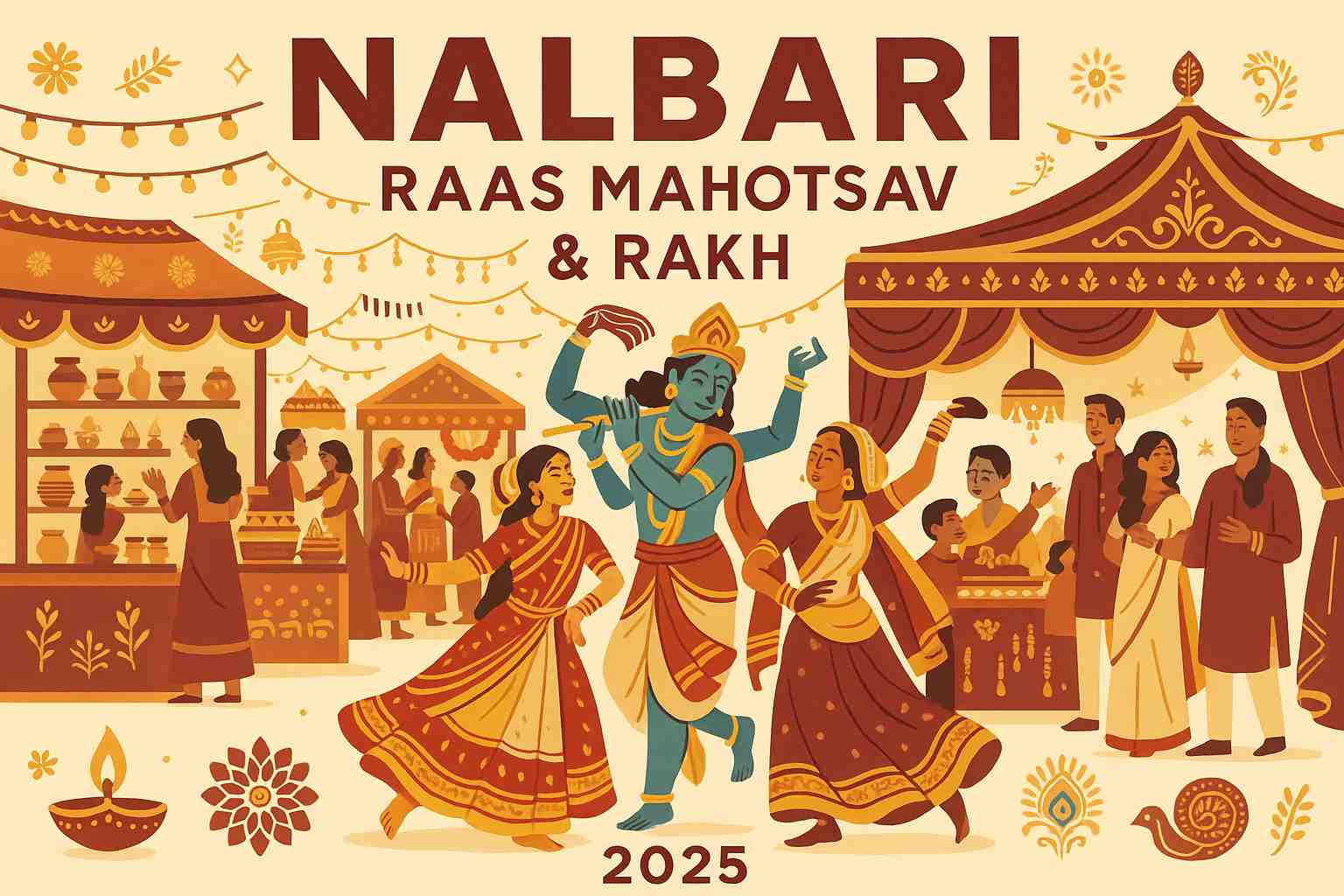 Nalbari's Festive Spirit: Raas Mahotsav and Rakh Shine in 2025