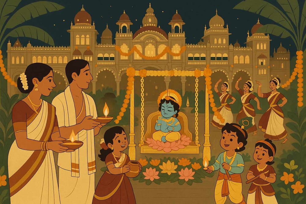 Janmastami in Mysore-Culture Celebrates Krishna's Birth