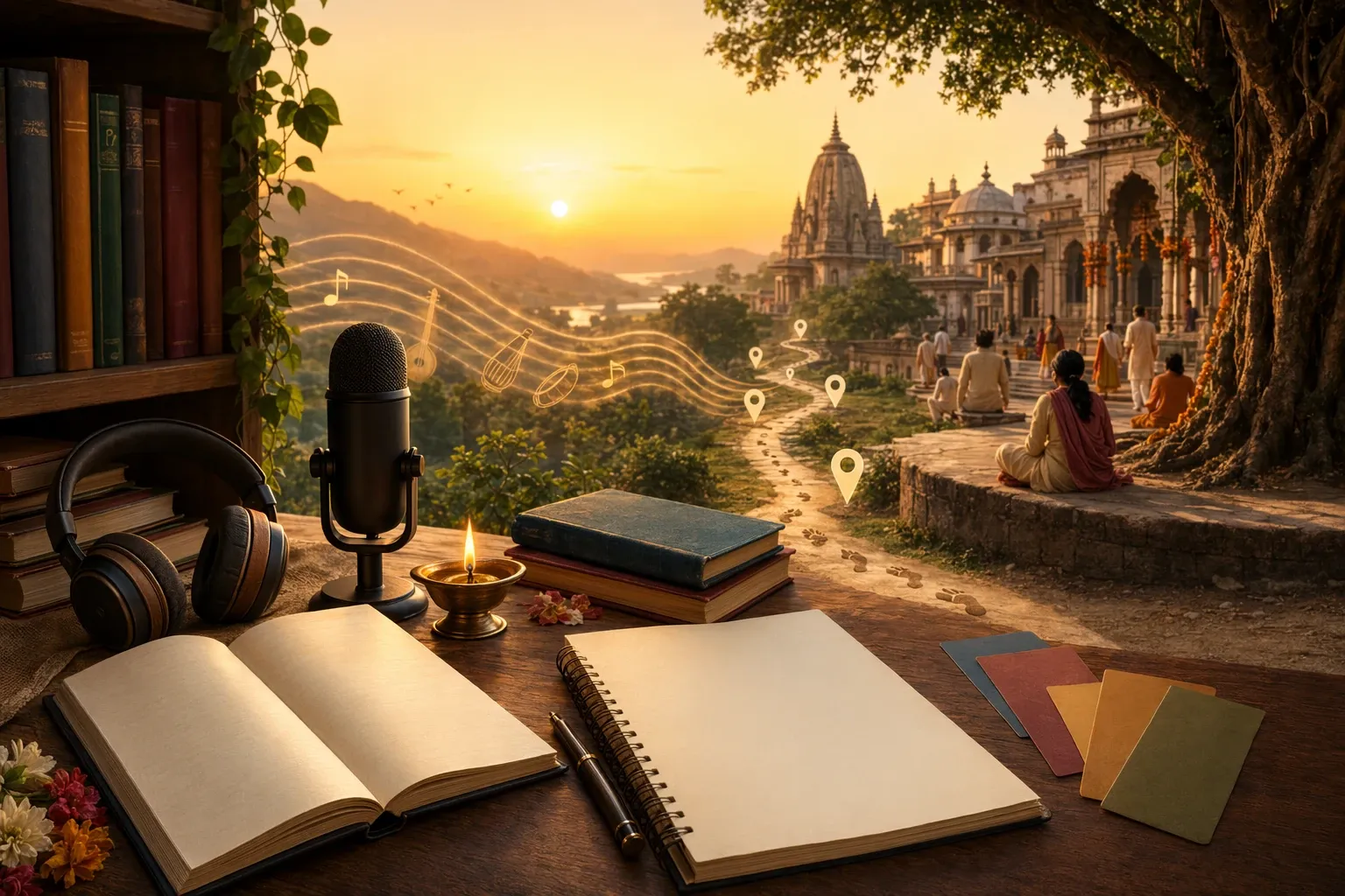 Editorial illustration for How to Learn About the Bhakti Movement: Books, Courses, Podcasts, and Legal Resources: A practical beginner roadmap to learn Bhakti Movement through books...