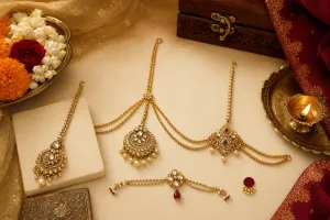 Indian Forehead Jewellery Explained: Maang Tikka, Matha Patti, and Bindi Links