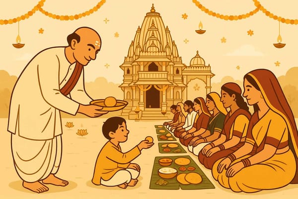 A Culinary Journey-Temple Prasad and Bhandara Delights of Udaipur-Explained