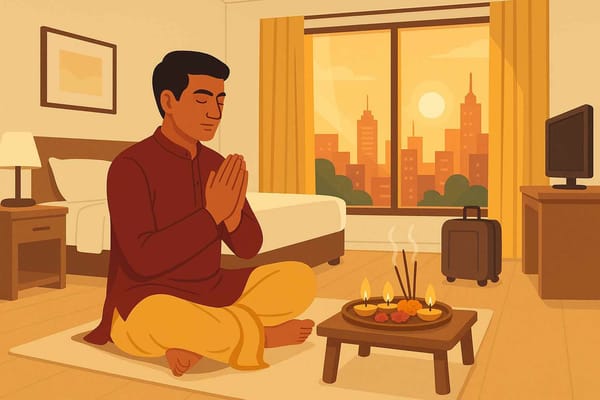 Maintaining Traditions On the Move: Dashakarma & Puja Practices for the Traveling Devotee