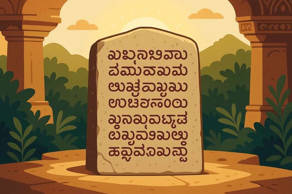 Halmidi Inscription: Kannada Script Emerges