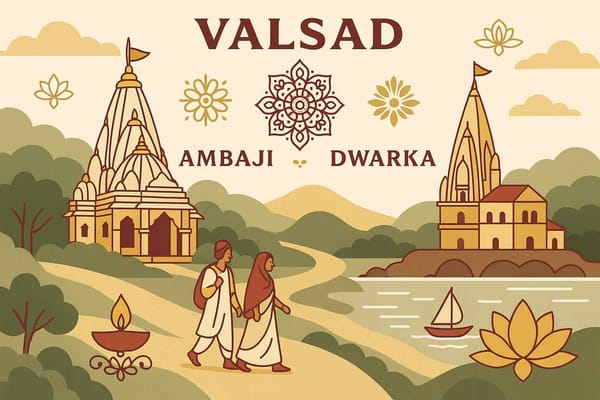 Spiritual Pathways-Valsad to Ambaji and Dwarka-A 2025 Guide