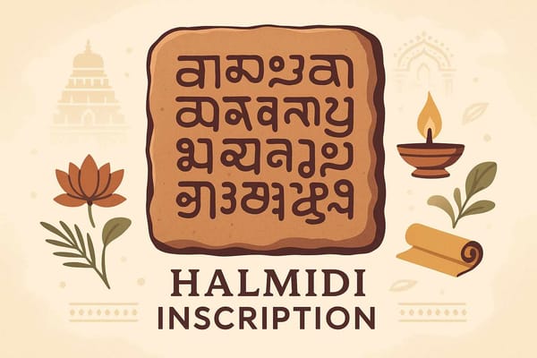 Understanding the Halmidi Inscription: Examines India's Oldest Kannada Script