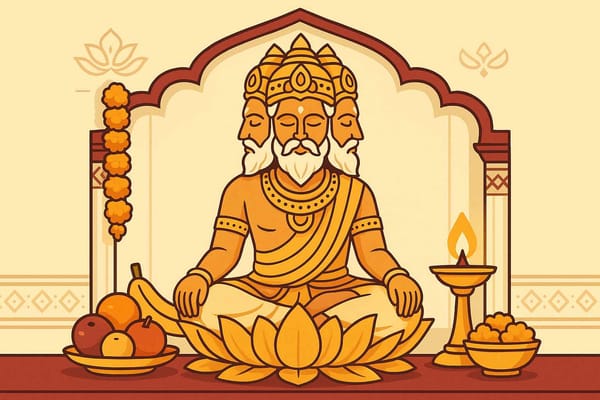 A Guide to Worship-Rituals and Offerings for Lord Brahma