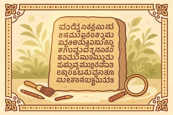 Halmidi Inscription- Solve the Mysteries of Ancient Kannada