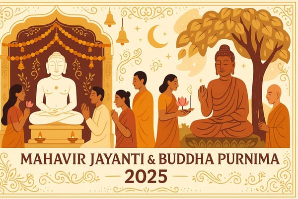 Paths of Enlightenment: Mahavir Jayanti & Buddha Purnima in India - 2025 Observances
