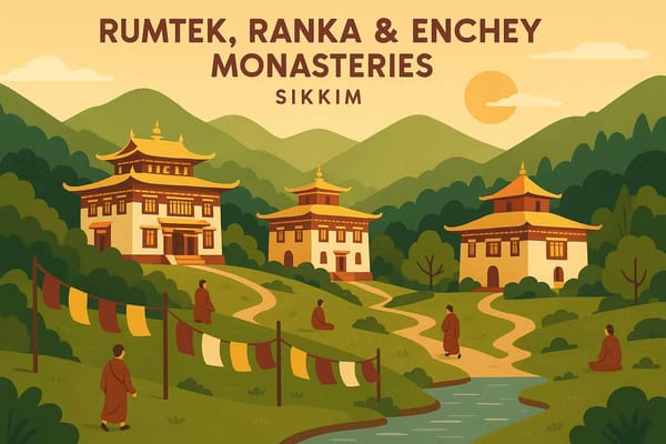 Plan Your Sikkim Itinerary: Visit Rumtek-Ranka-Enchey Monastery in 2025