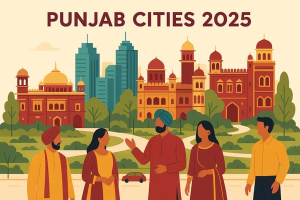 Vibrant Cities of Punjab: Population Defines 2025 Growth